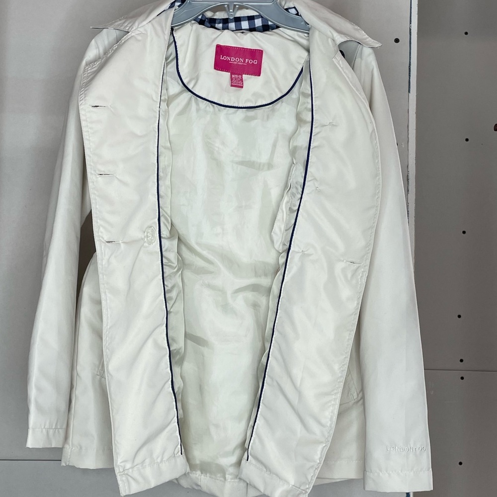 London Fog Lightweight Hoodie Trench Coat - Picture 3 of 6